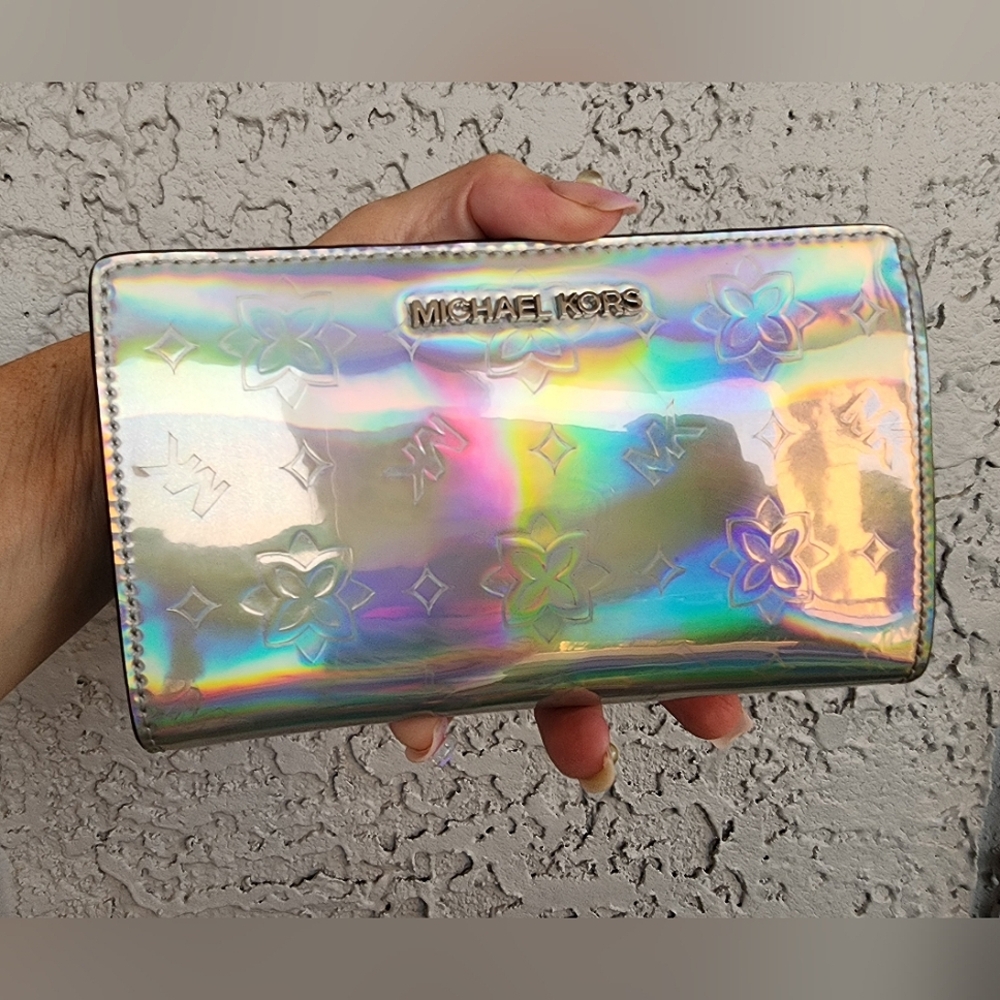 Michael Kors Holographic Floral Wallet